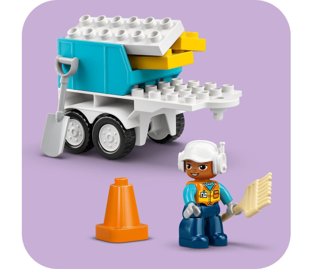 LEGO DUPLO 10476 Plac budowy z pojazdami 3 w 1 - 1473399 - zdjęcie 5